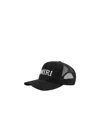 Amiri Black Baseball Cap With Logo Lettering On The Front And Mehs Panels In Cotton Man In Black