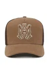 Amiri Logo-embroidered Panelled Hat In Brown