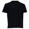 Amiri Logo-embroidered Round Neck T-shirt In Black Cotton In Black