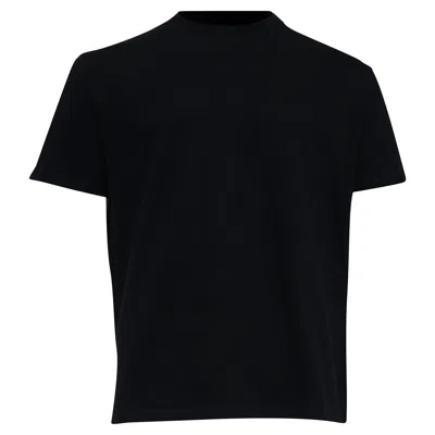 Amiri Logo-embroidered Round Neck T-shirt In Black Cotton