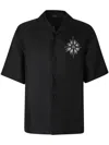 Amiri 'starbus' Black Silk Shirt In Black