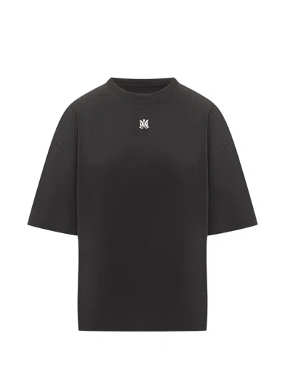 Amiri Logo-embroidered T-shirt In Black