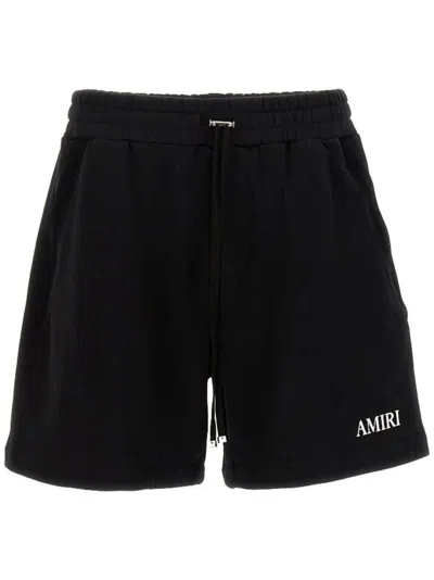 AMIRI LOGO-EMBROIDERED TRACK SHORTS