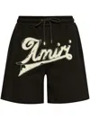 Amiri Logo-embroidered Track Shorts In Schwarz