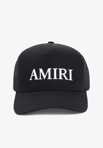 AMIRI LOGO EMBROIDERED TRUCKER CAP