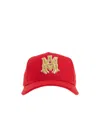Amiri Red Ma Outline Canvas Cap In Red
