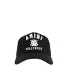 Amiri Structured Black Cap With Embroidered Lettering In Black