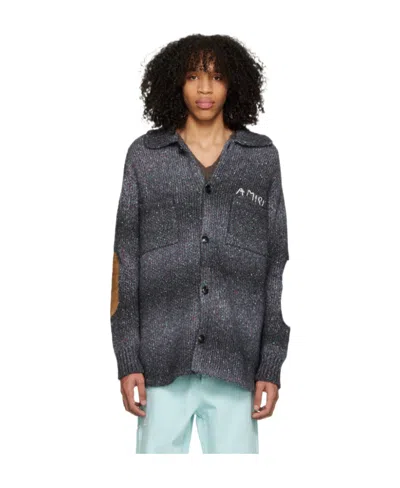 Amiri Logo Knitted Sweater In Black
