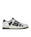 Amiri 'skel Top Low' White And Black Sneaker With Logo Patch On The Tongue And Contrasting Details On The In White