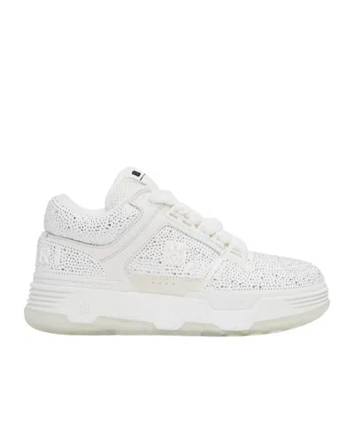 Amiri Logo Lace-up Sneakers In White