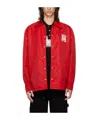 Amiri Logo Lapel Casual Jacket In Red