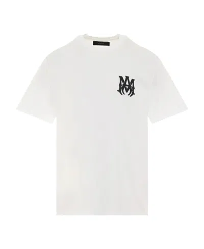 Amiri Logo-motif Cotton T-shirt In White