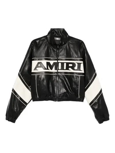Amiri Logo-panelled Jacket In Black