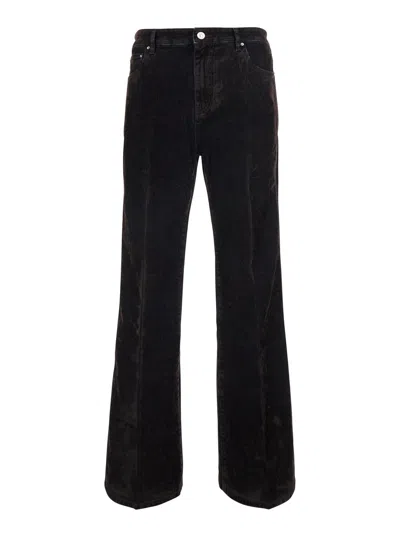 Amiri Logo Patch Back Straight-fit Denim Jeans For Men In Black