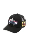 Amiri Logo-patch Mesh-back Cap In Black