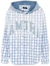 Amiri Logo-patch Shirt In Blue