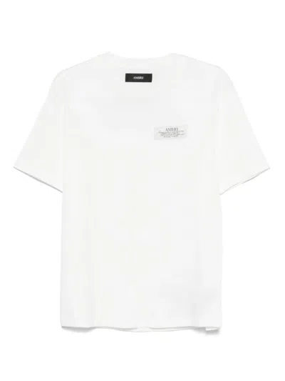 Amiri Logo-patch T-shirt In White