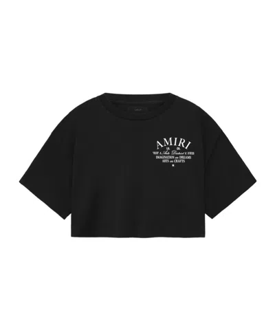 AMIRI AMIRI ARTS DISTRICT CREWNECK CROPPED T-SHIRT