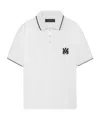 Amiri Core Logo Polo Shirt In White