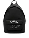 Amiri Black Backpack With Arts District Print In Tech Fabric Man In Black
