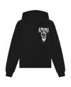 Amiri Logo-print Cotton Hoodie In Black
