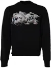 Amiri Men's Pegasus Script Sweatshirt In Black