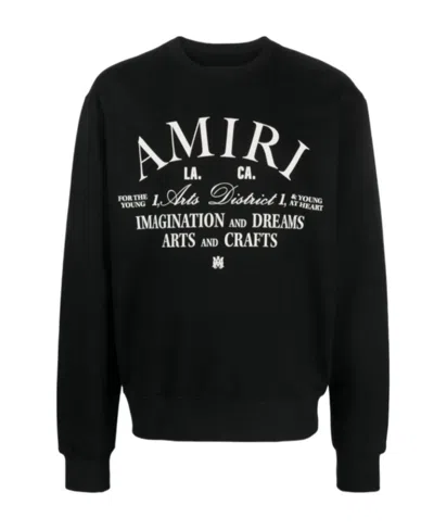 Amiri Logo-print Cotton Sweatshirt In Black