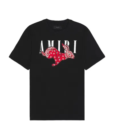 Amiri Logo-print Cotton T-shirt In Black