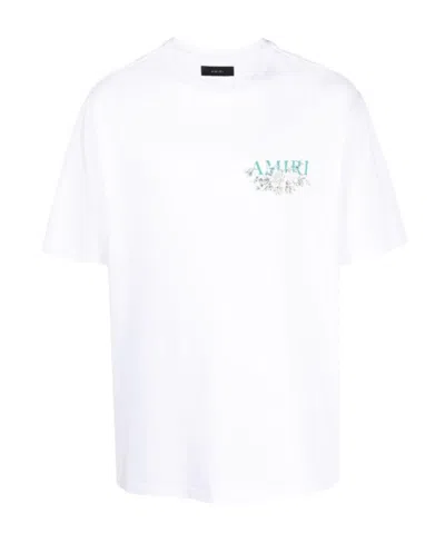 Amiri Logo-print Cotton T-shirt In White