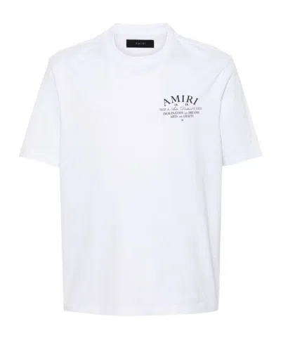 AMIRI AMIRI LOGO PRINTED CREWNECK T-SHIRT