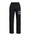 Amiri Logo Printed Drawstring Sweatpants In Black