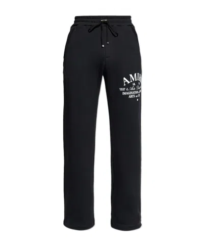 AMIRI LOGO-PRINT COTTON TRACK PANTS