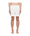 Amiri Logo-print Drawstring Swim Shorts In White
