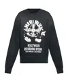 Amiri Music Record Logo-print Cotton-jersey Sweatshirt In Black