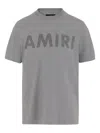 Amiri Crew Neck Short Sleeves In Gray