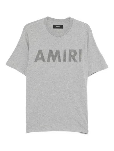 Amiri Logo-print T-shirt In Gray
