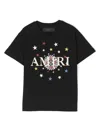 Amiri Printed Cotton Jersey T-shirt In 黑色