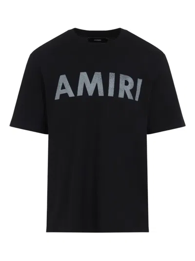 Amiri Stencil Print T Shirt In Black