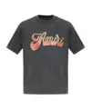 Amiri Groovy Logo-print Cotton-jersey T-shirt In Black
