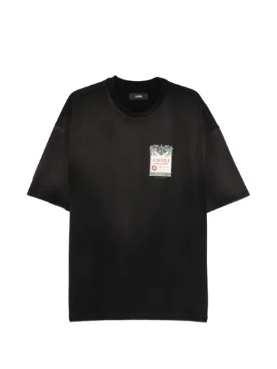 Amiri Short-sleeved T-shirt In Black