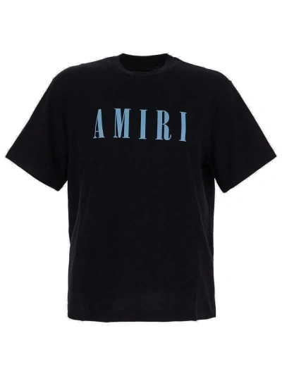 AMIRI LOGO PRINTED CREWNECK T-SHIRT