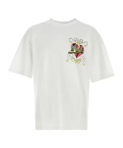 Amiri Logo Printed Crewneck T-shirt In White
