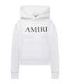Amiri Logo-print Longline Hoodie In White