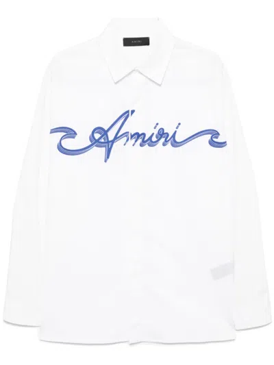 Amiri Logo-printed Shirt In White