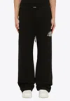 Amiri Logoed Jogging Trousers In Black