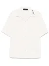 Amiri Quad Jacquard Bowling Shirt In White