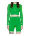 Amiri Logo Short T-shirt In Green