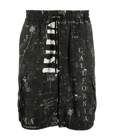 Amiri Logo Shorts In Black