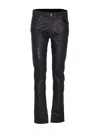 Amiri Skinny Model Waxed Jeans 5 Pockets Belt Loops