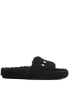 Amiri Round-toe Flat Slippers In Black